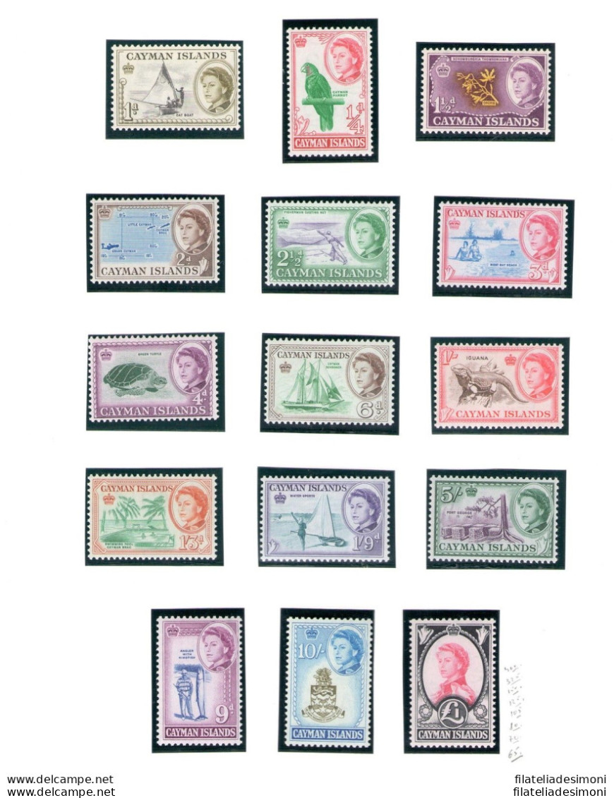 1962-64 CAYMAN ISLANDS -  Elisabetta II E Vedute - Stanley Gibbons N. 165/179 - - Autres & Non Classés