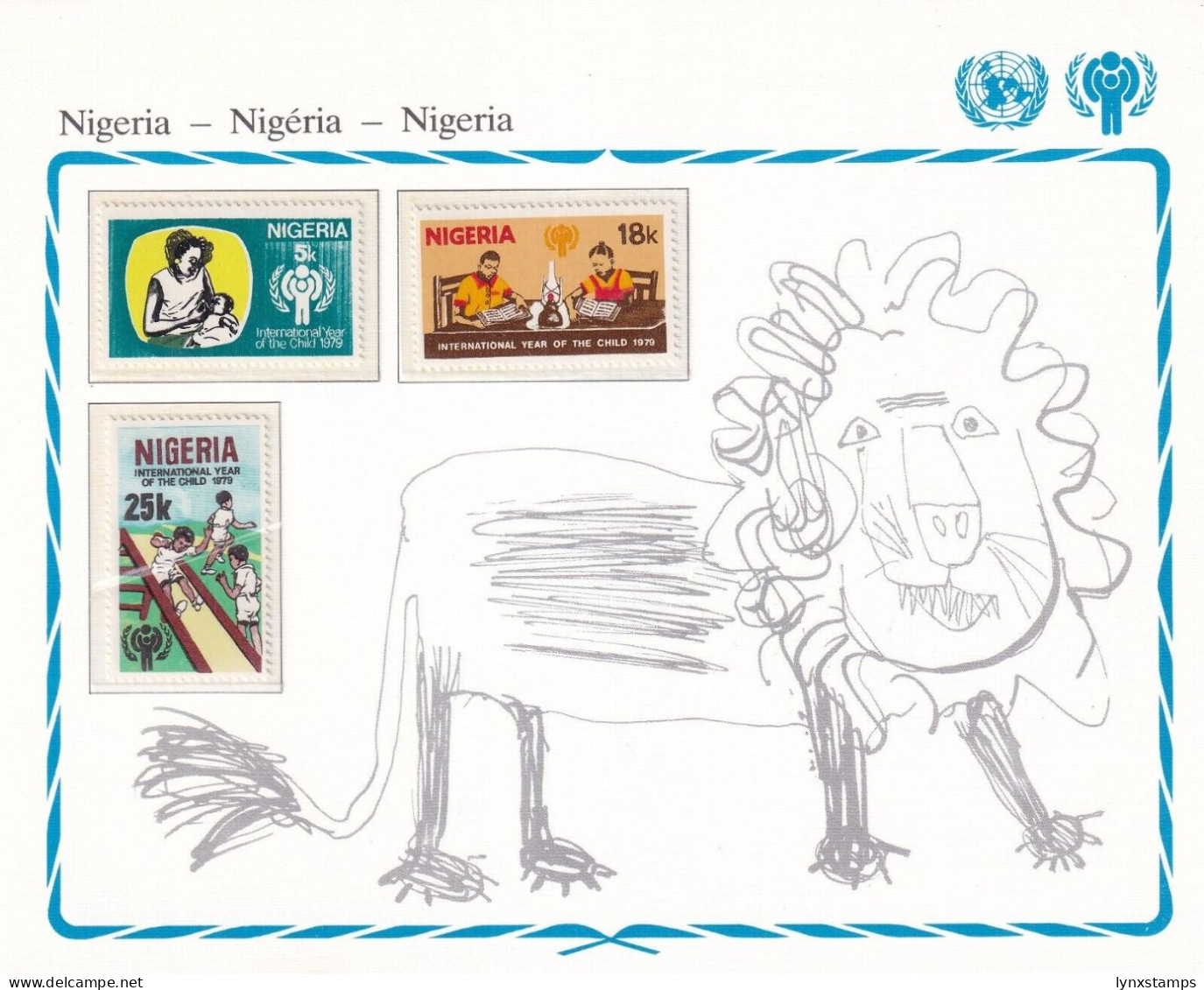 SA06 Nigeria 1979 International Year Of The Child Mint Stamps - Nigeria (1961-...)