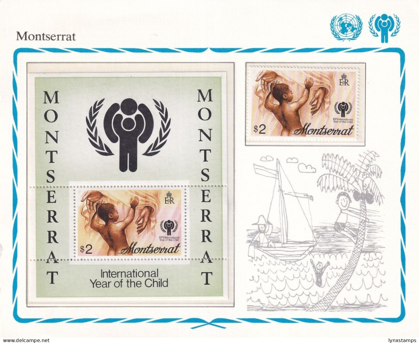 SA06 Montserrat 1979 International Year Of The Child Mint Stamps+minisheet - Montserrat