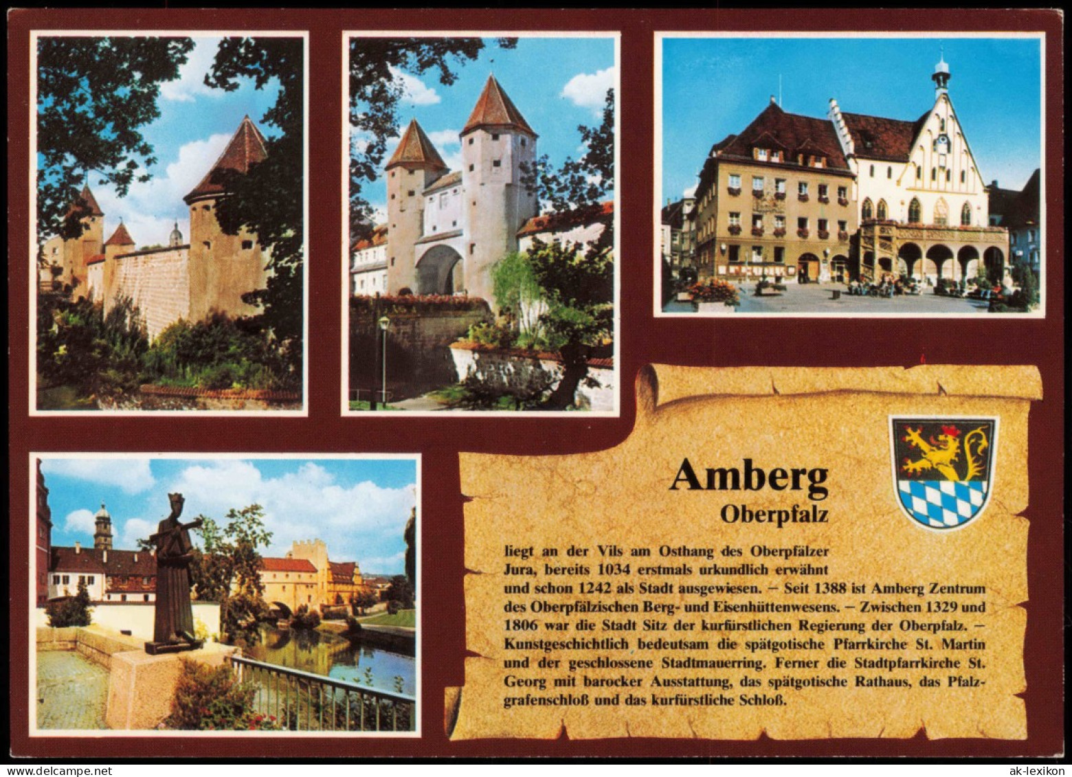 Ansichtskarte Amberg Stadttore Mehrbild - Chronikkarte 1993 - Amberg