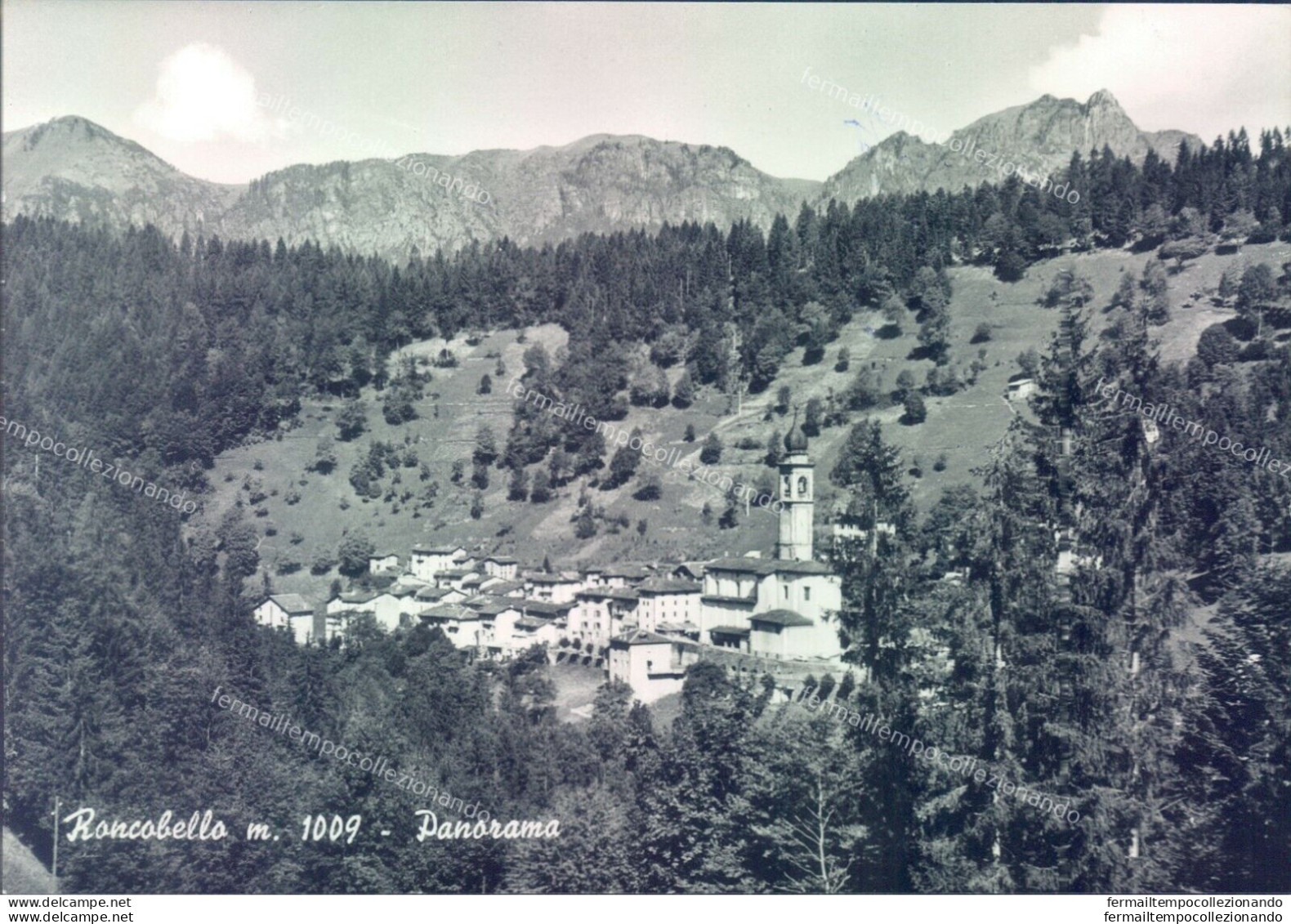 Q126 Cartolina Roncobello Panorama Provincia Di Bergamo - Bergamo