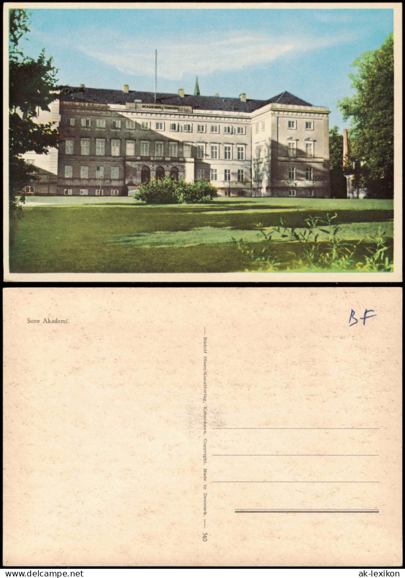 Postcard Sorø Soro Danmark Akademi. 1965 - Danemark