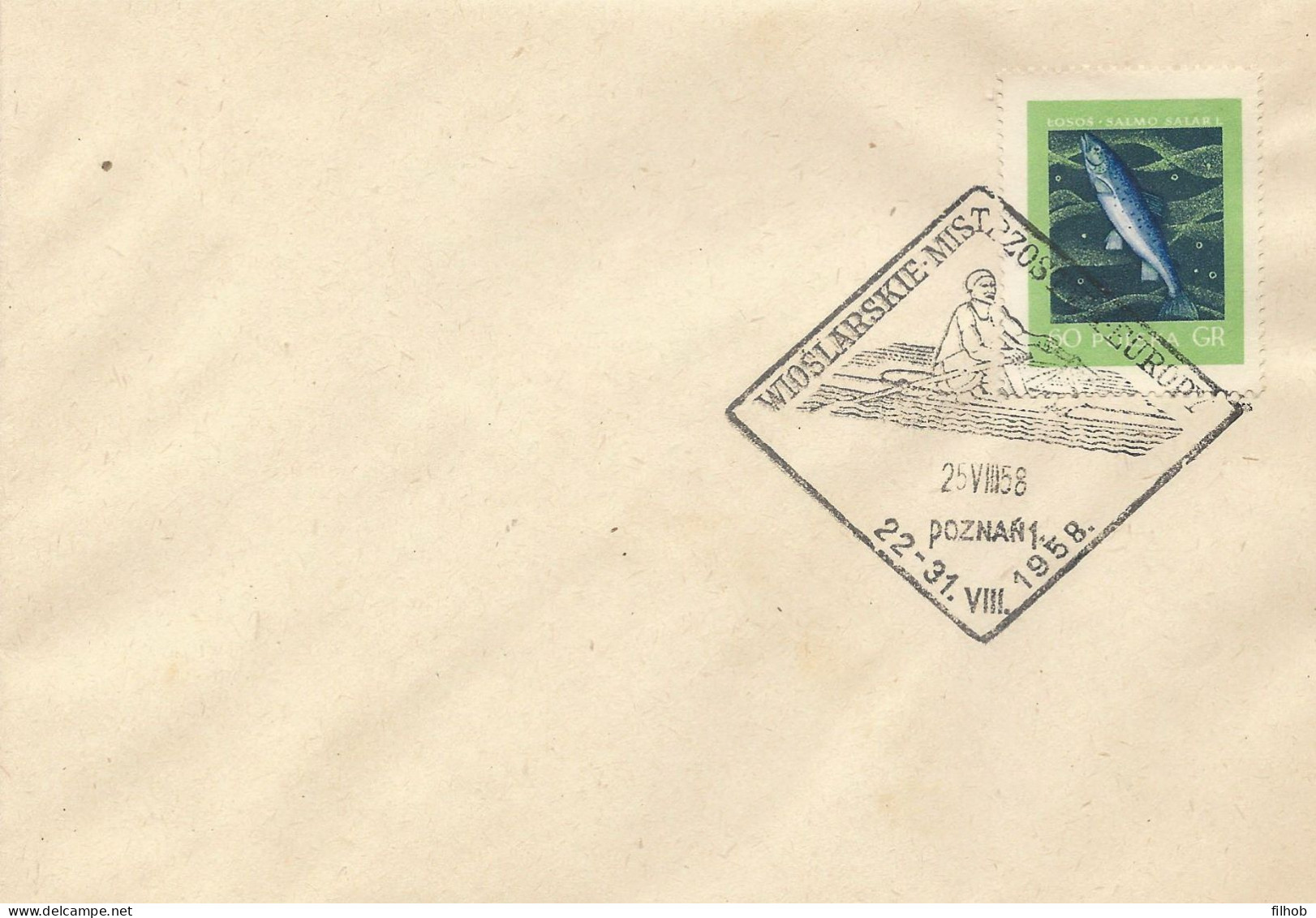 Poland Postmark D58.08.25 POZNAN.kop: Sport European Rowing Championships Aor - Enteros Postales