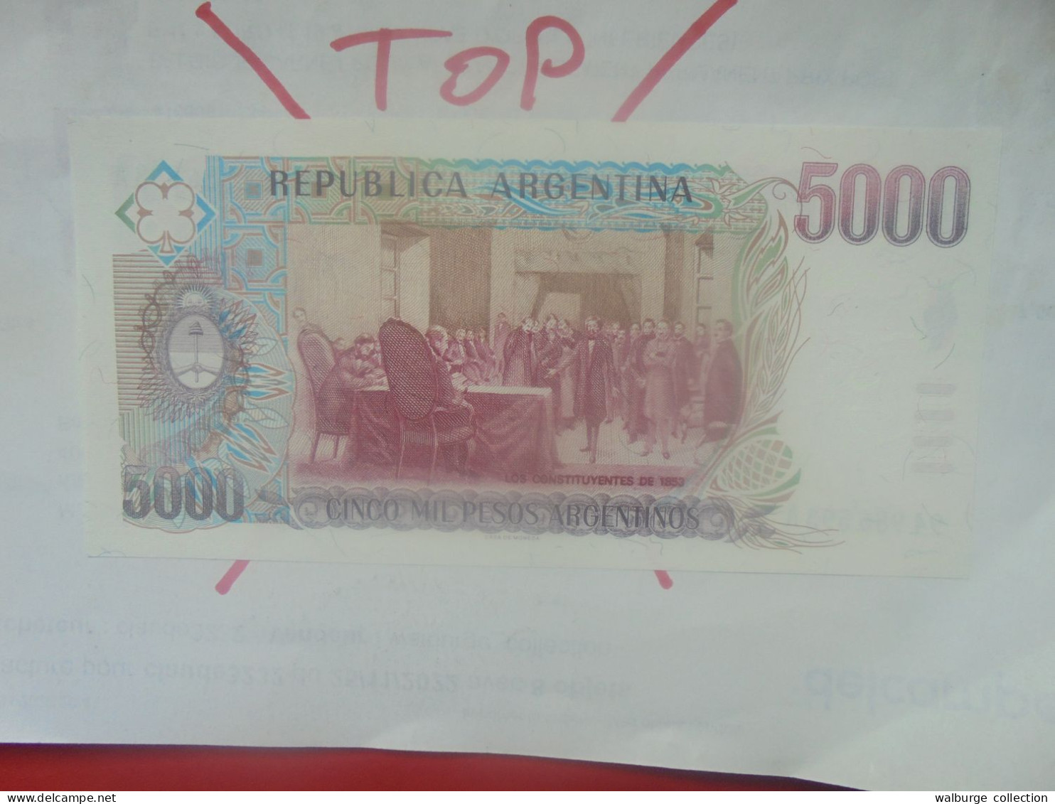 ARGENTINE 5000 PESOS 1984-85 Neuf (B.33) - Argentinien