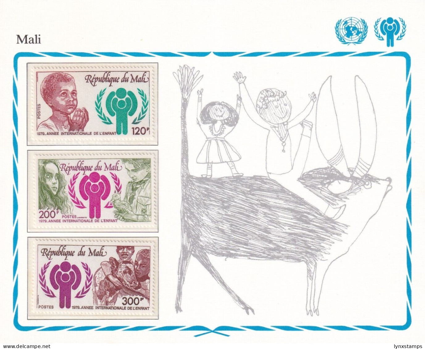 SA06 Mali 1979 International Year Of The Child Mint Stamps - Malí (1959-...)