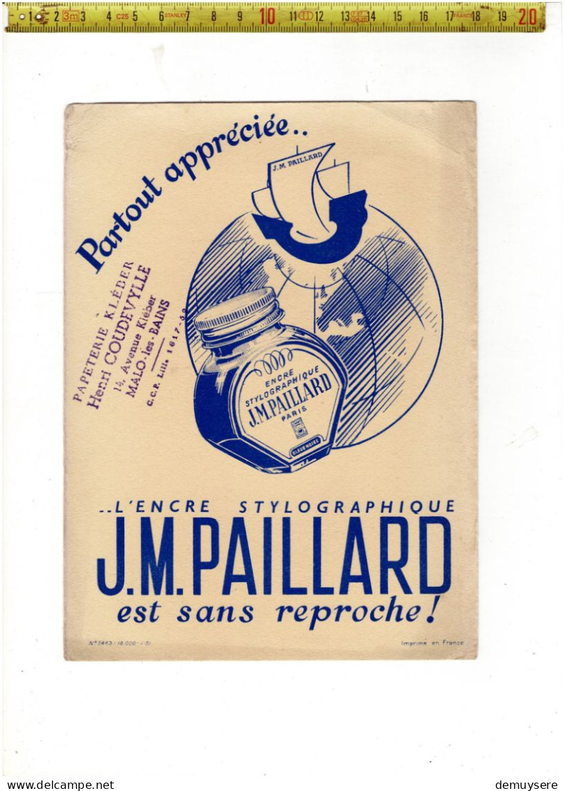 LADE R - ( BUVARD ? ) J.M. PAILLARD - Reclame