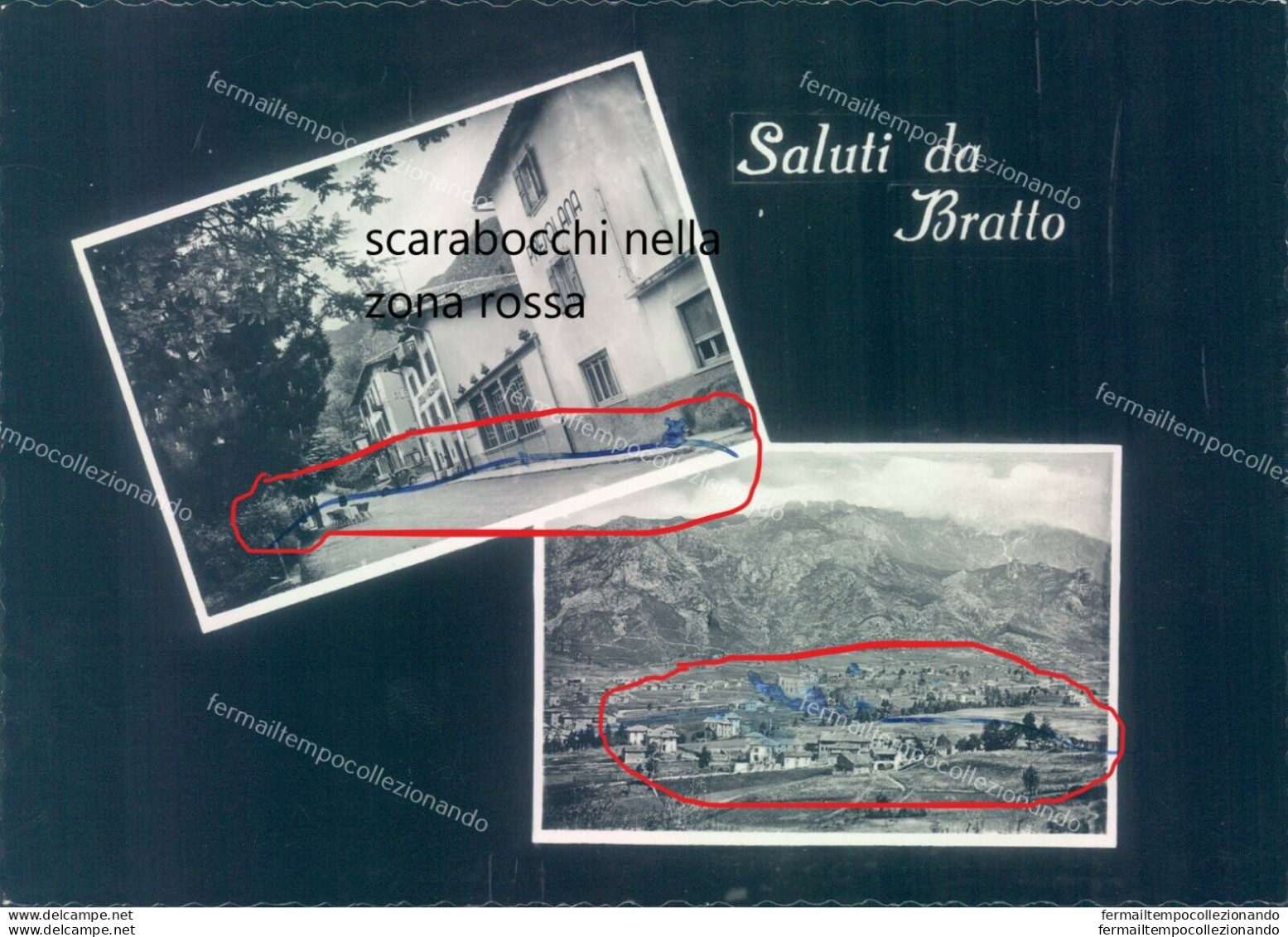 Q80 Cartolina Saluti Da Bratto Provincia Di Bergamo - Bergamo