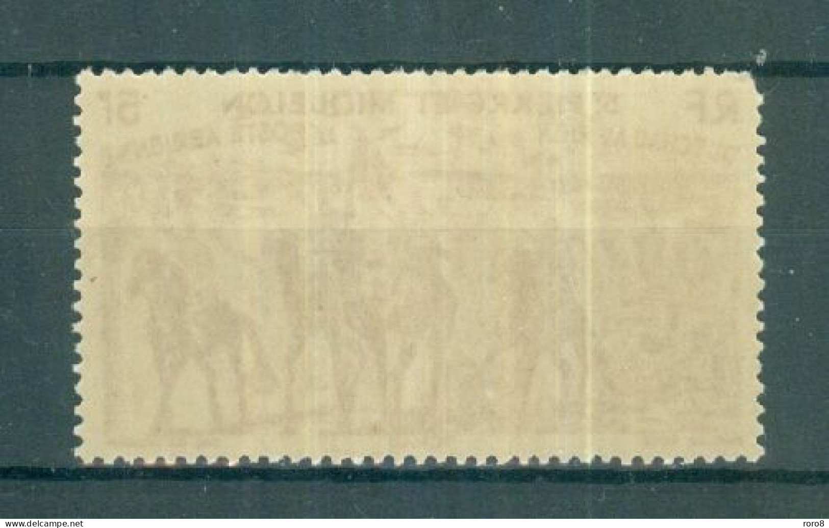 SAINT- PIERRE ET MIQUELON - P.A. N°12* MH Trace De Charnière SCAN DU VERSO. Tchad Au Rhin. - Unused Stamps