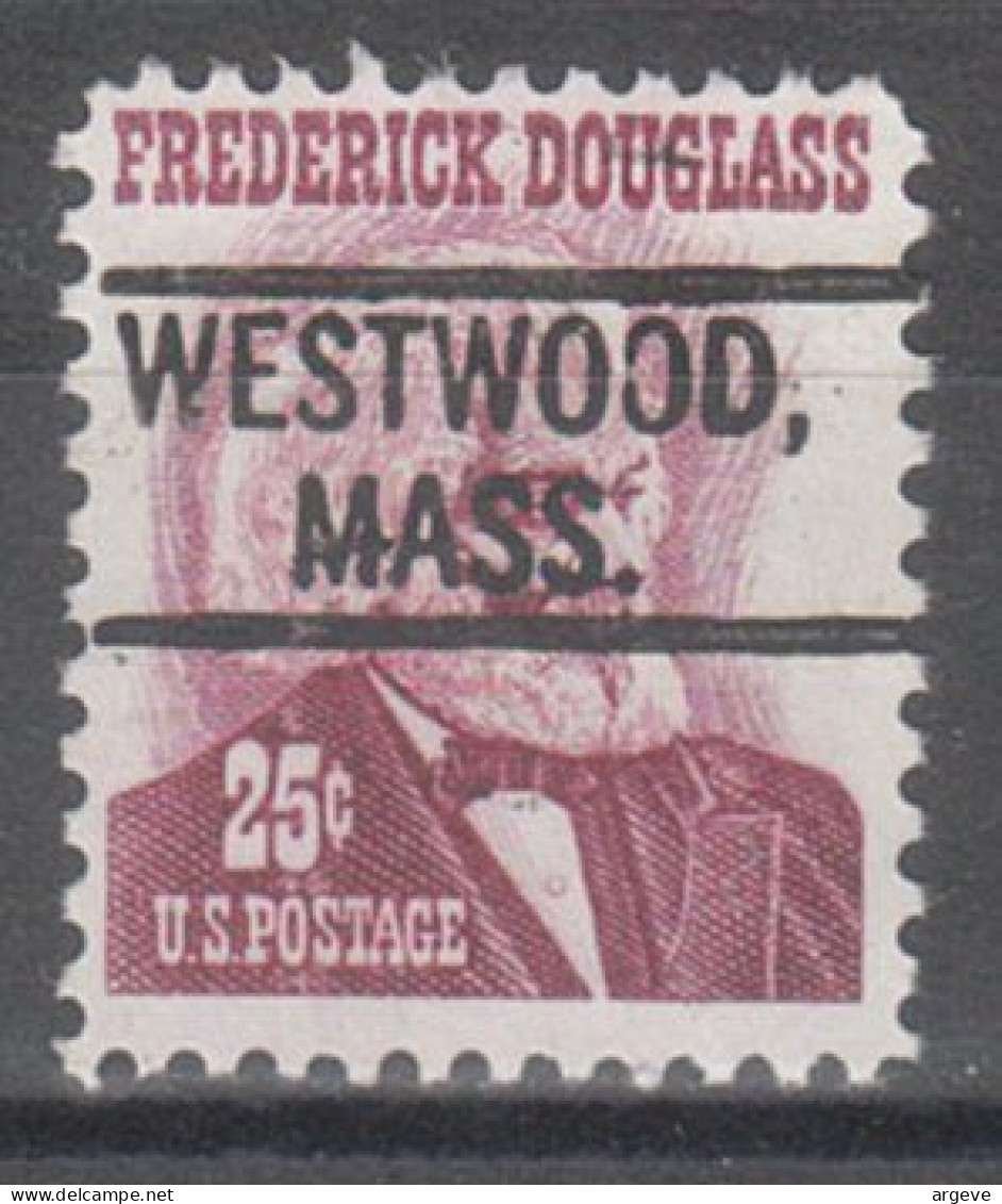 USA Precancel Vorausentwertungen Preo Locals Massachusetts, Westwood 802 - Préoblitérés