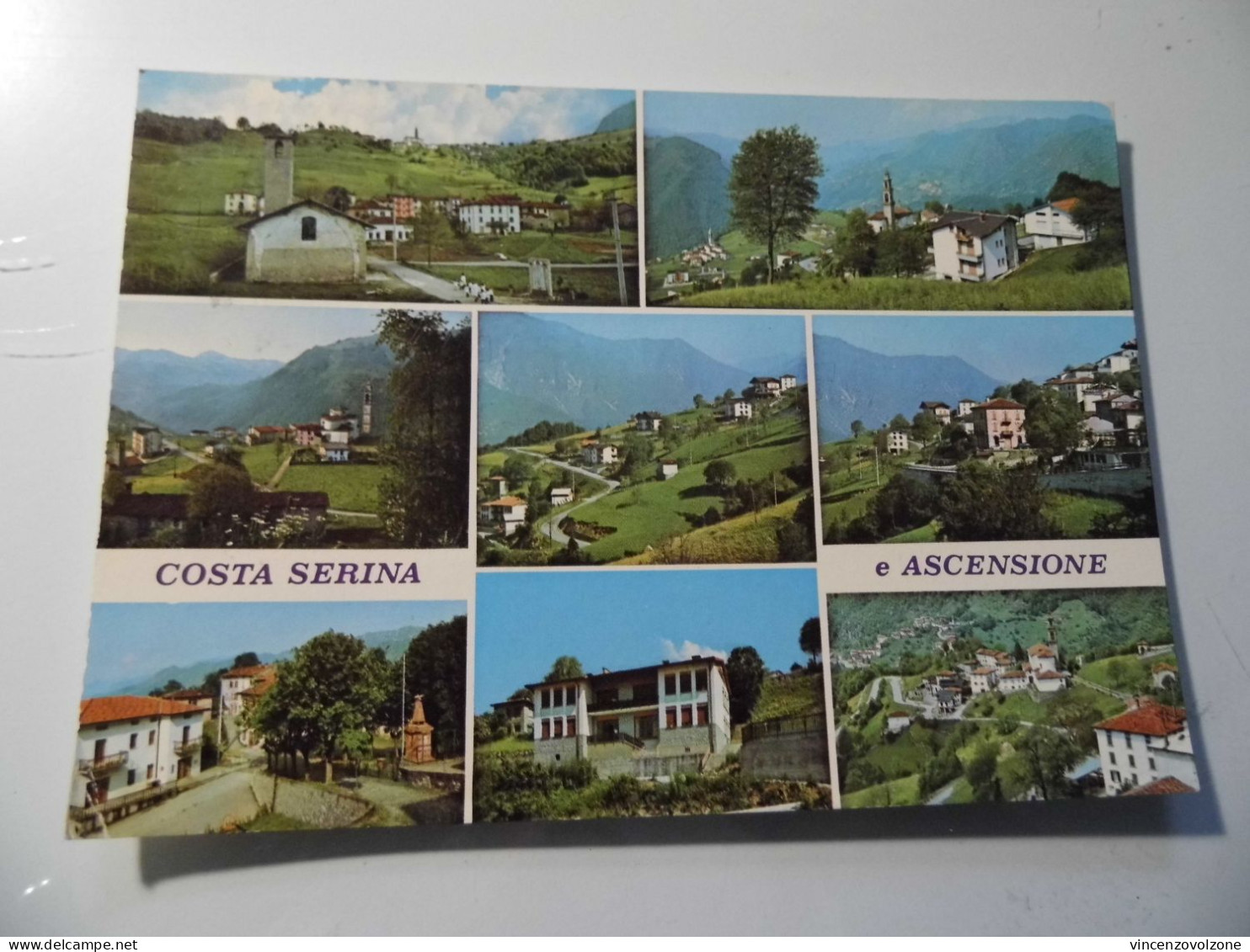 Cartolina Viaggiata "COSTA SERINA E ASCENSIONE" Vedutine 1972 - Bergamo