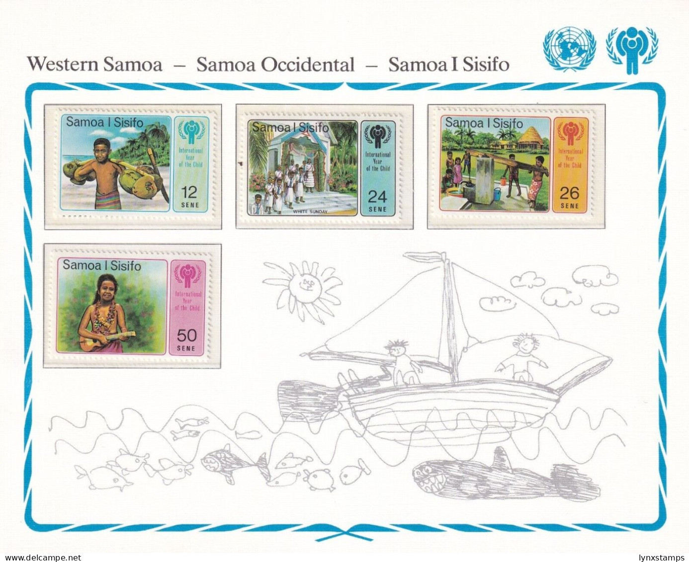 SA06 Western Samoa 1979 International Year Of The Child Mint Stamps - Samoa (Staat)
