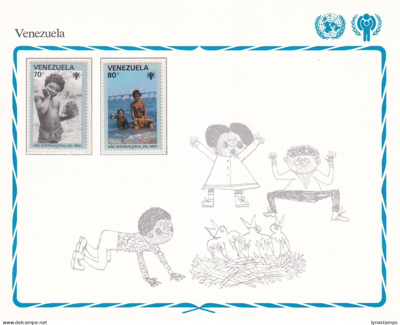 SA06 Venezuela 1979 International Year Of The Child Mint Stamps - Venezuela