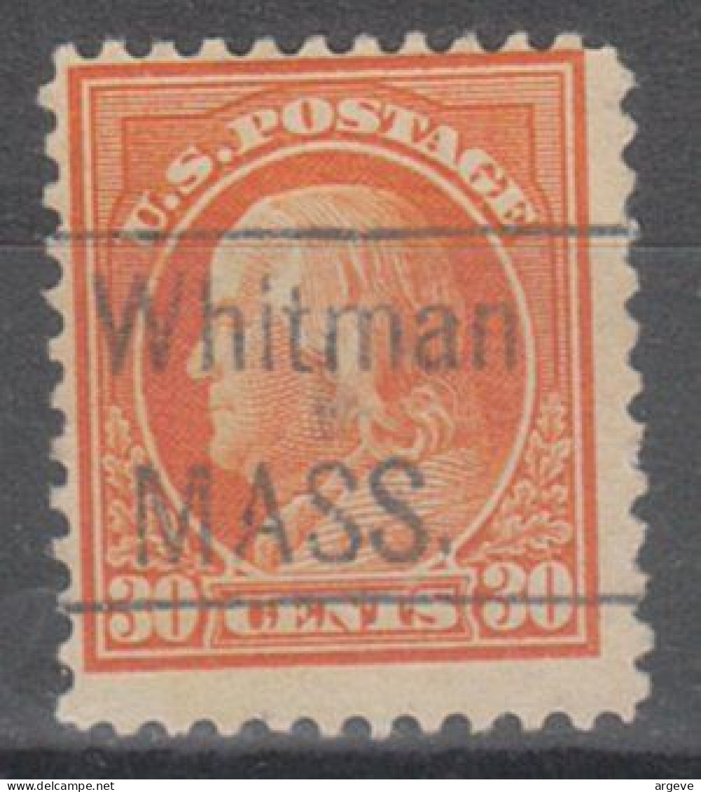 USA Precancel Vorausentwertungen Preo Locals Massachusetts, Whitman 1917-456 - Préoblitérés