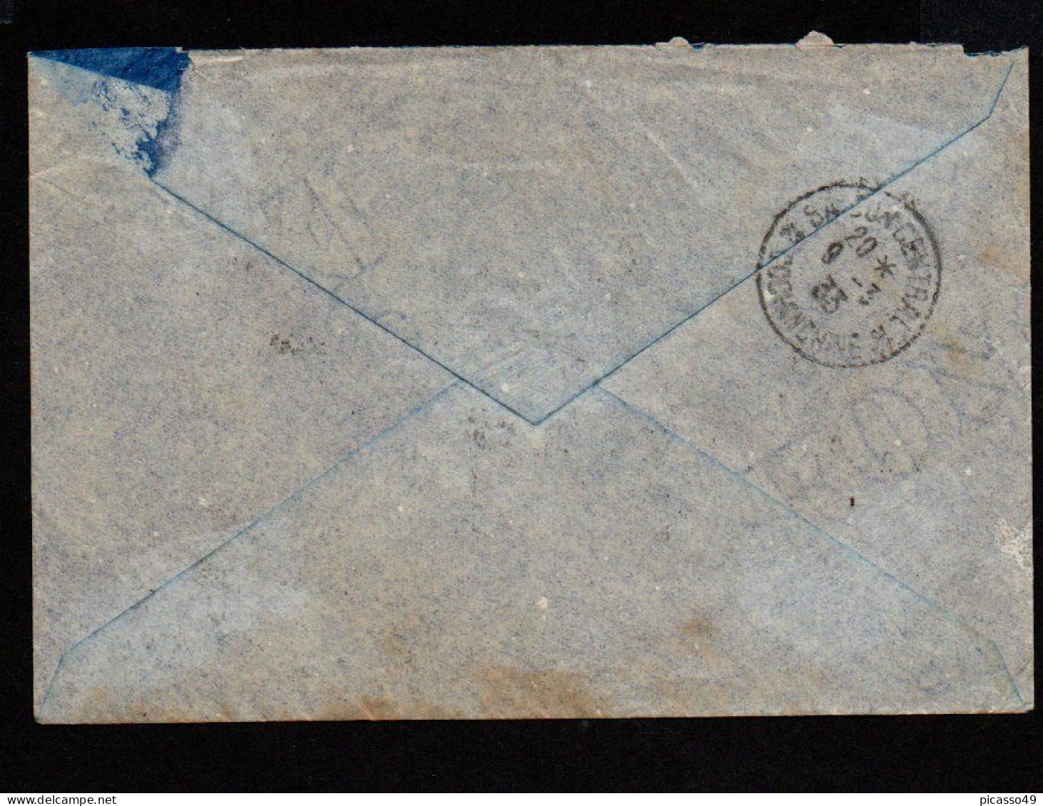 Lettre De France Pour L'Indochine N° 259x3+283 Du 1 3 1933 Pour Saigon - Oorlog In Indochina En Vietnam