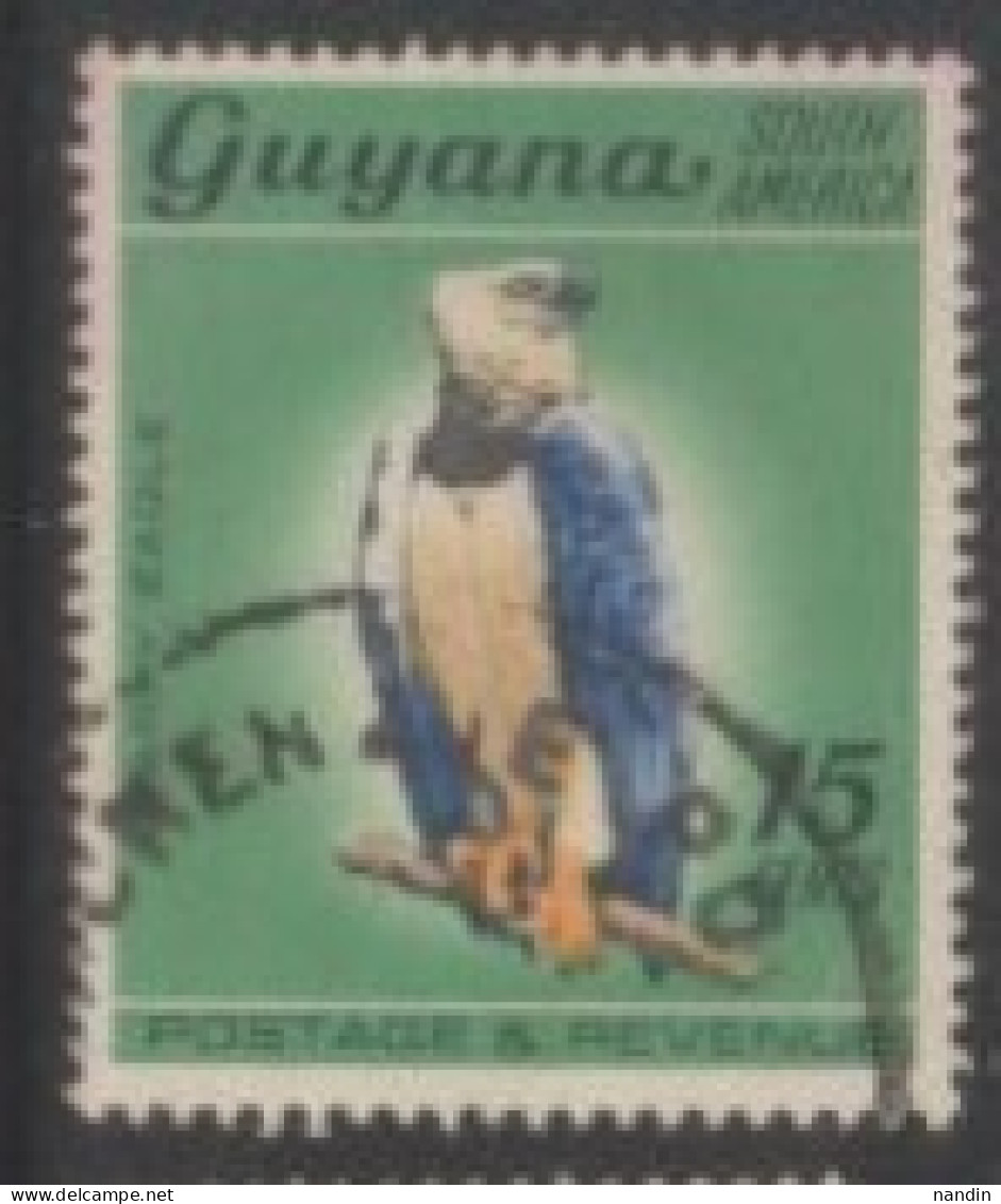 1968 GUYANA USED STAMP ON BIRD/Harpia Harpyja-HARPY EAGLE - Águilas & Aves De Presa
