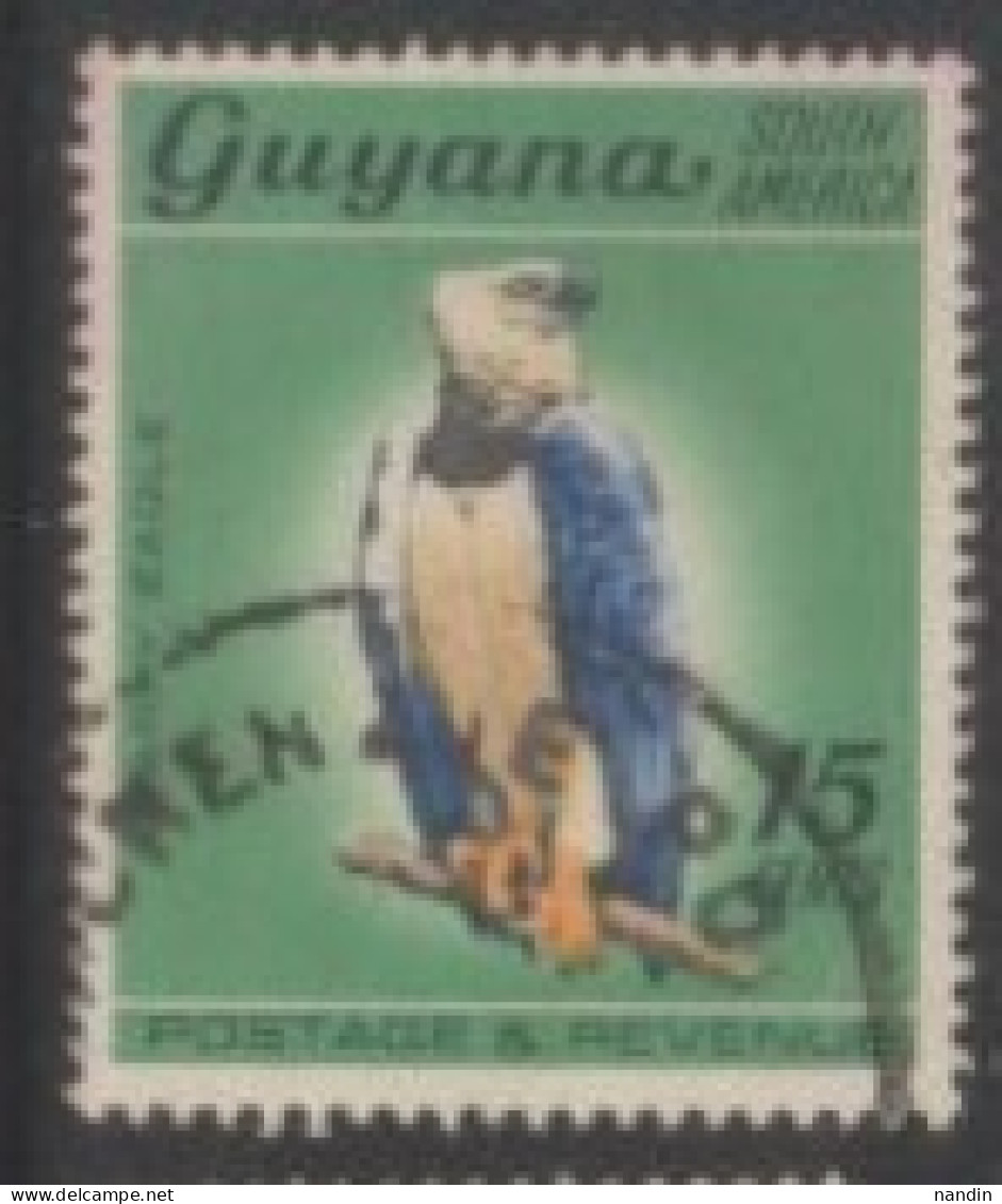 1968 GUYANA USED STAMP ON BIRD/Harpia Harpyja-HARPY EAGLE - Arends & Roofvogels