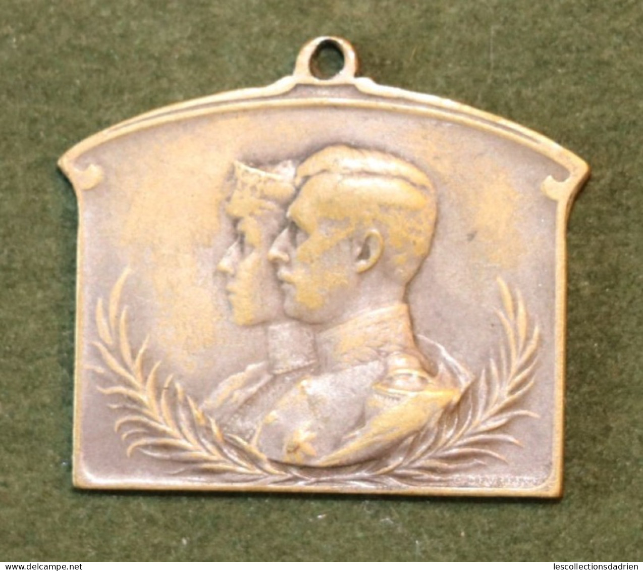 Médaille Belge Bruxelles à Ses écoliers 1915-1916 Guerre 14-18  - Belgian Medal WWI Médaillette Journée Devreese - Belgio