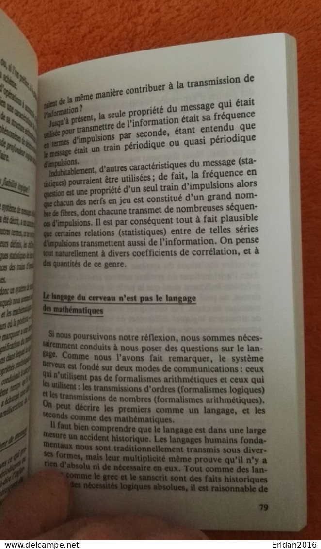 L'ordinateur Et Le Cerveau : John Von Neumann  : FORMAT DE POCHE - Scienza