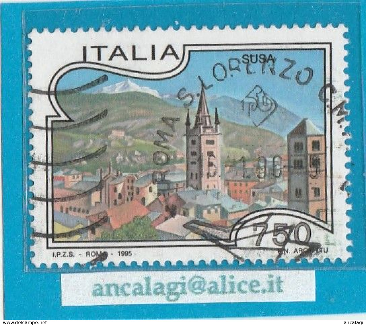 USATI ITALIA 1995 - Ref.0720 "PROPAGAND TURISTICA" 1 Val. - - 1991-00: Usati