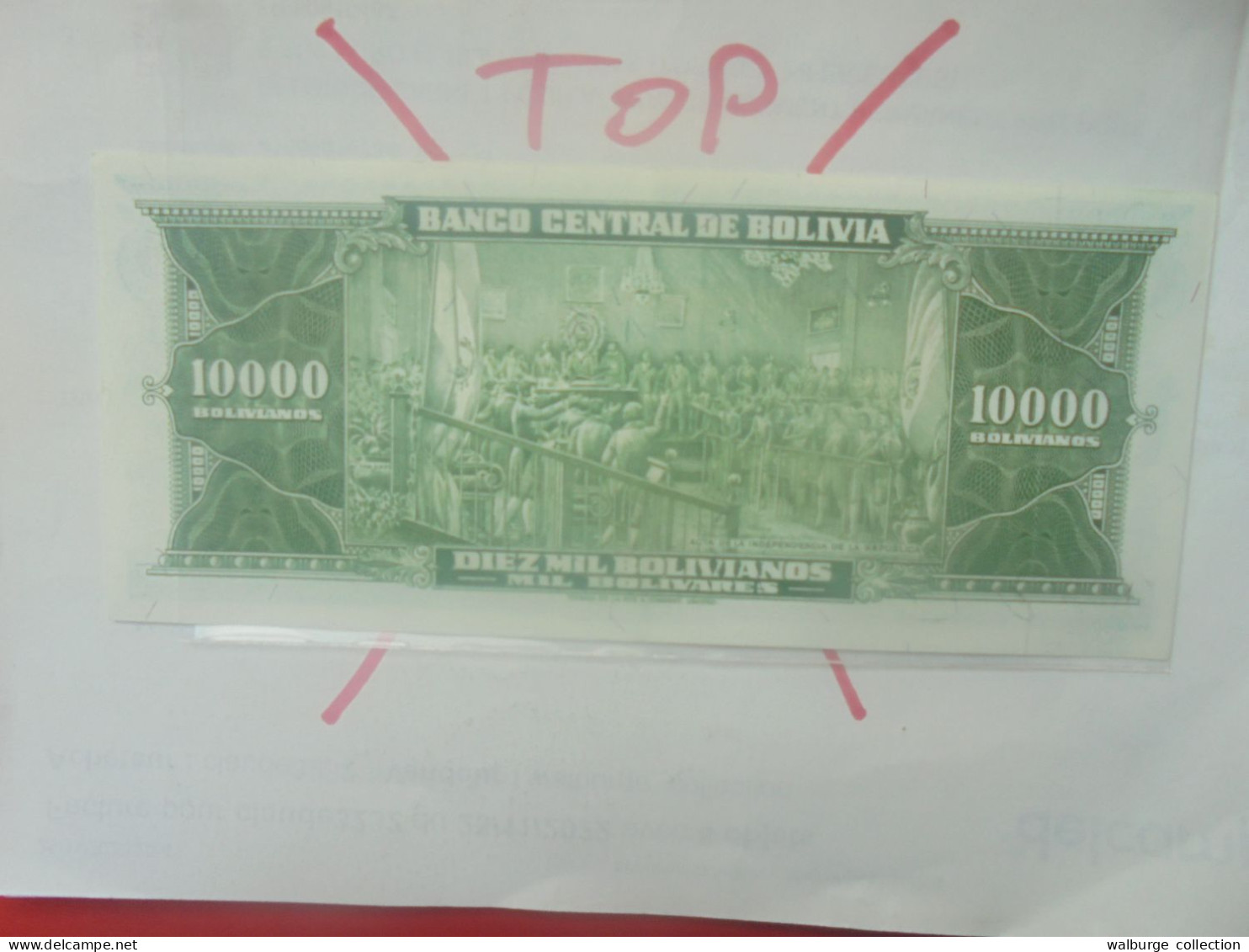 BOLIVIE 10.0000 BOLIVIANOS 1945 Peu Circuler Presque Neuf (B.33) - Bolivië