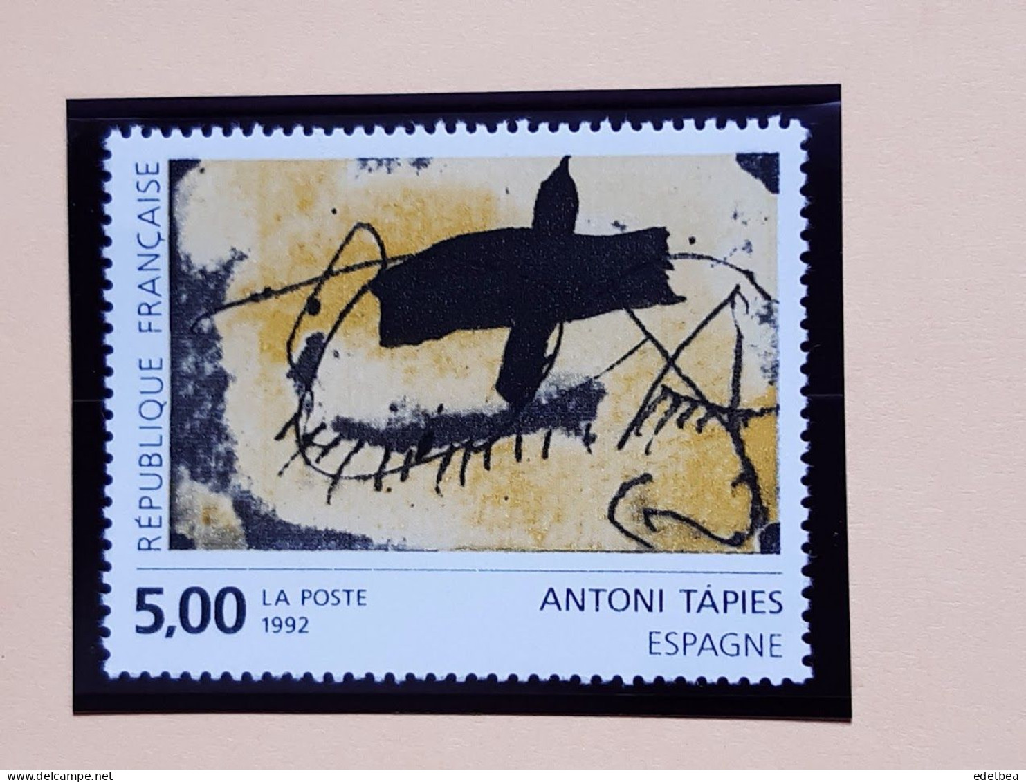 Timbre – France – 1992- N° 2782-  Oeuvre De Antoni TAPIES : Oeuvre Originale -Etat : Neuf - Unused Stamps