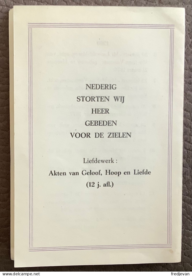 Elsegem - Plechtige Jaargetijde - 12 Oktober 1959 Tot 10 Oktober 1960 - Devotieprenten