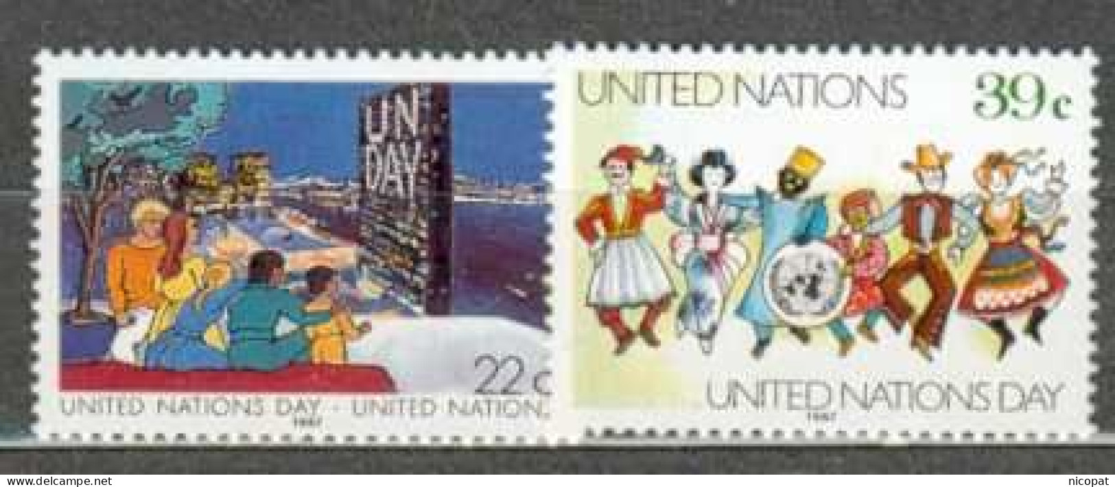 ONU NEW YORK MNH ** 508-509 Journée Des Nations Unies - Nuevos