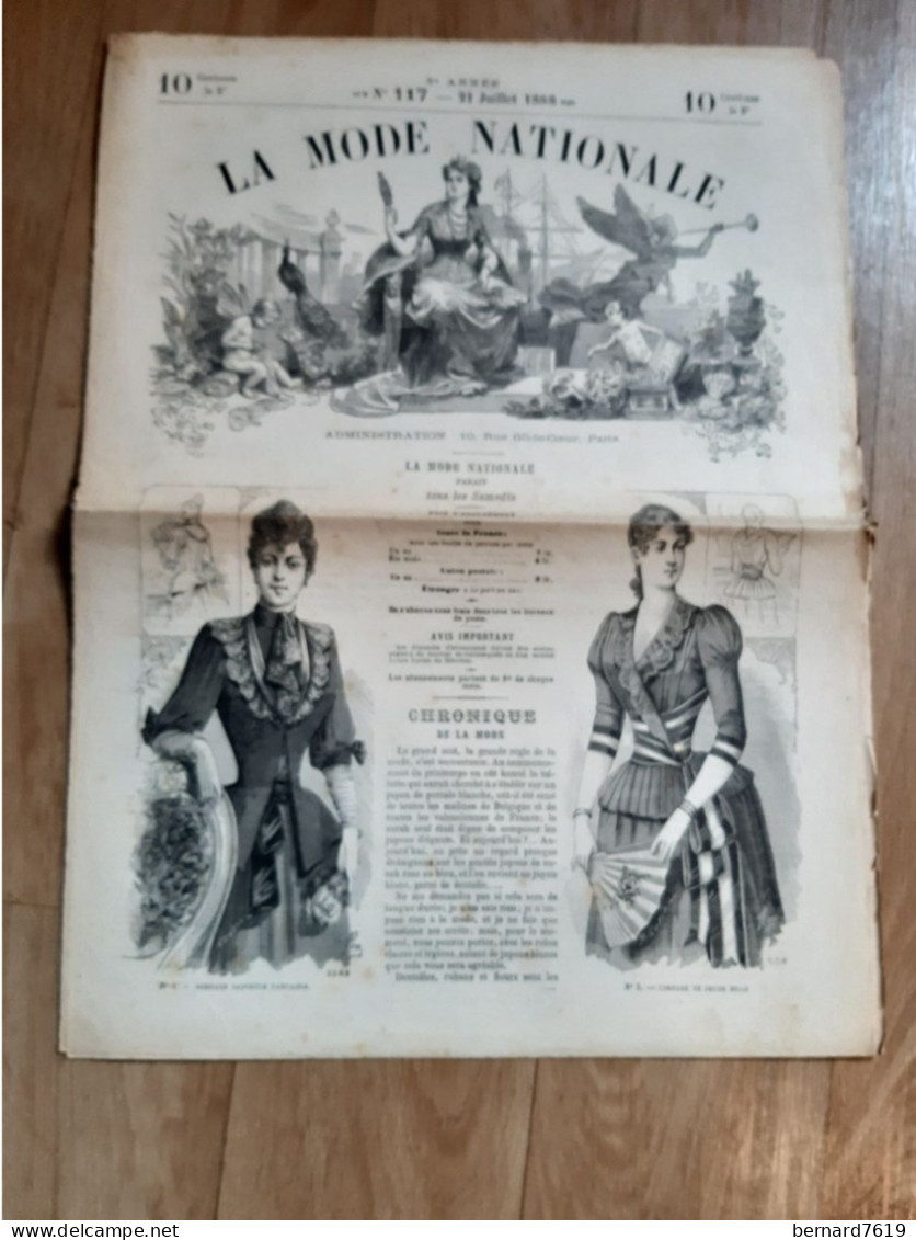 Revue -  La Mode Nationale  -  Annee 1888  - N° 117 - Magazines - Before 1900