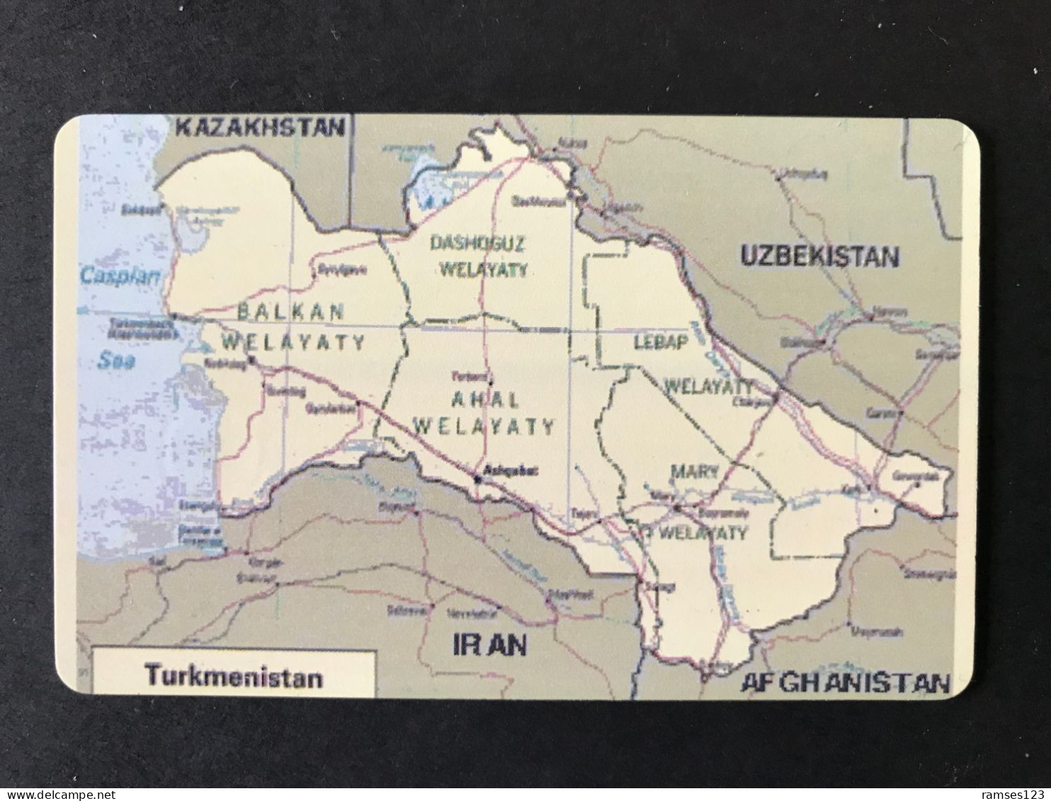 TURKMENISTAN    MAP - Turkmenistán