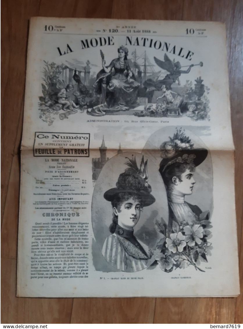Revue -  La Mode Nationale  -  Annee 1888  - N° 120 - Revues Anciennes - Avant 1900