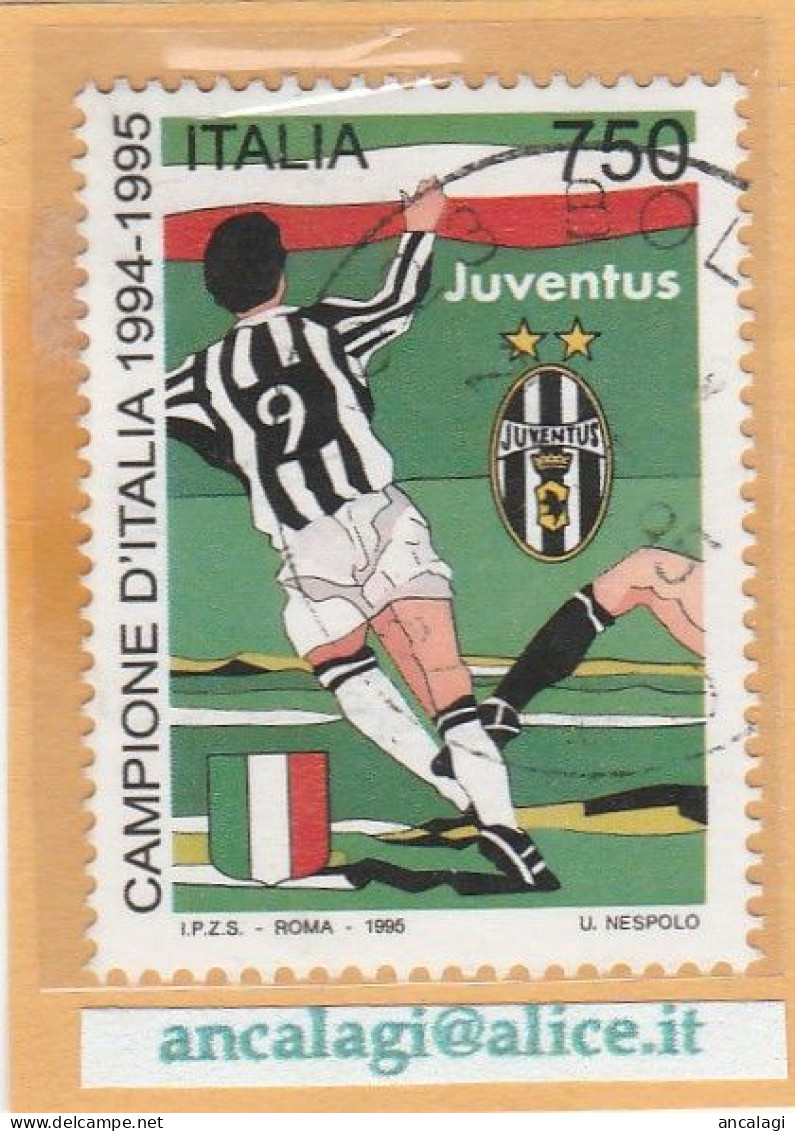 USATI ITALIA 1995 - Ref.0722 "JUVENTUS CAMPIONE D'ITALIA" 1 Val. - - 1991-00: Used