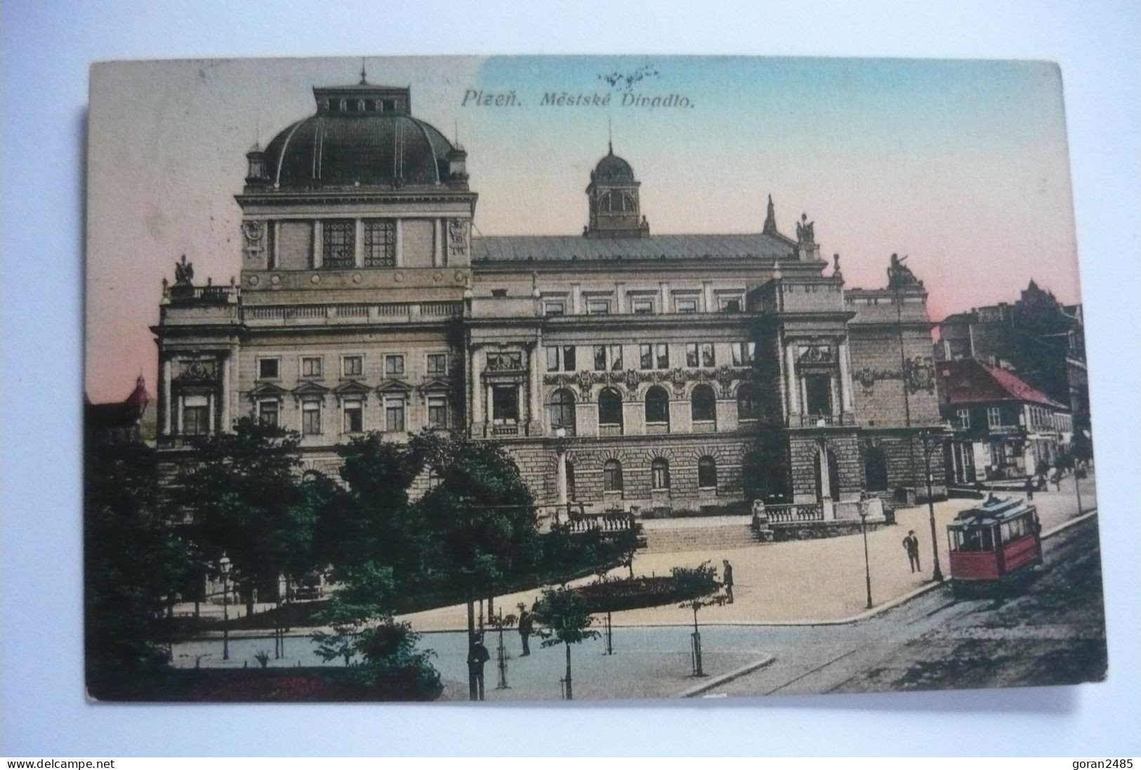 Plzen, Mestske Divadio, Tram, Us. 1926 - Tchéquie