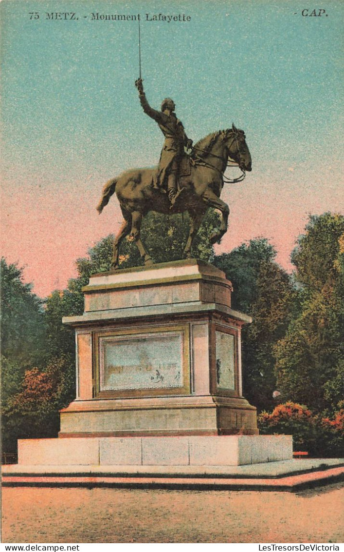 FRANCE - Metz - Monument Lafayette - CAP - Colorisé - Carte Postale Ancienne - Metz