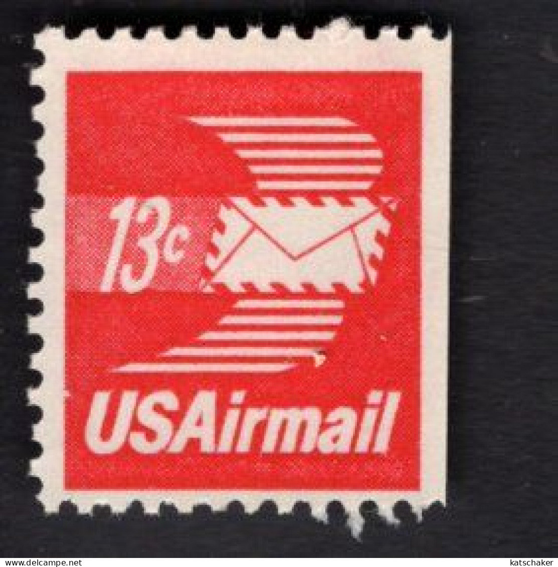 2010364424 1973 SCOTT C79a (XX) POSTFRIS MINT NEVER HINGED  -  WINGED AIRMAIL ENVELOPE - SINGLE RIGHT IMPERFORATED - 3b. 1961-... Nuevos