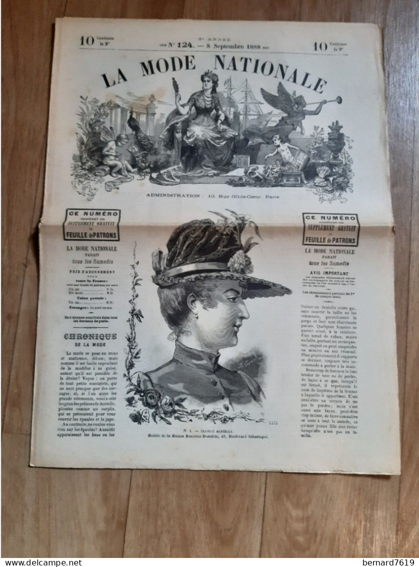 Revue -  La Mode Nationale  -  Annee 1888  - N° 124 - Magazines - Before 1900