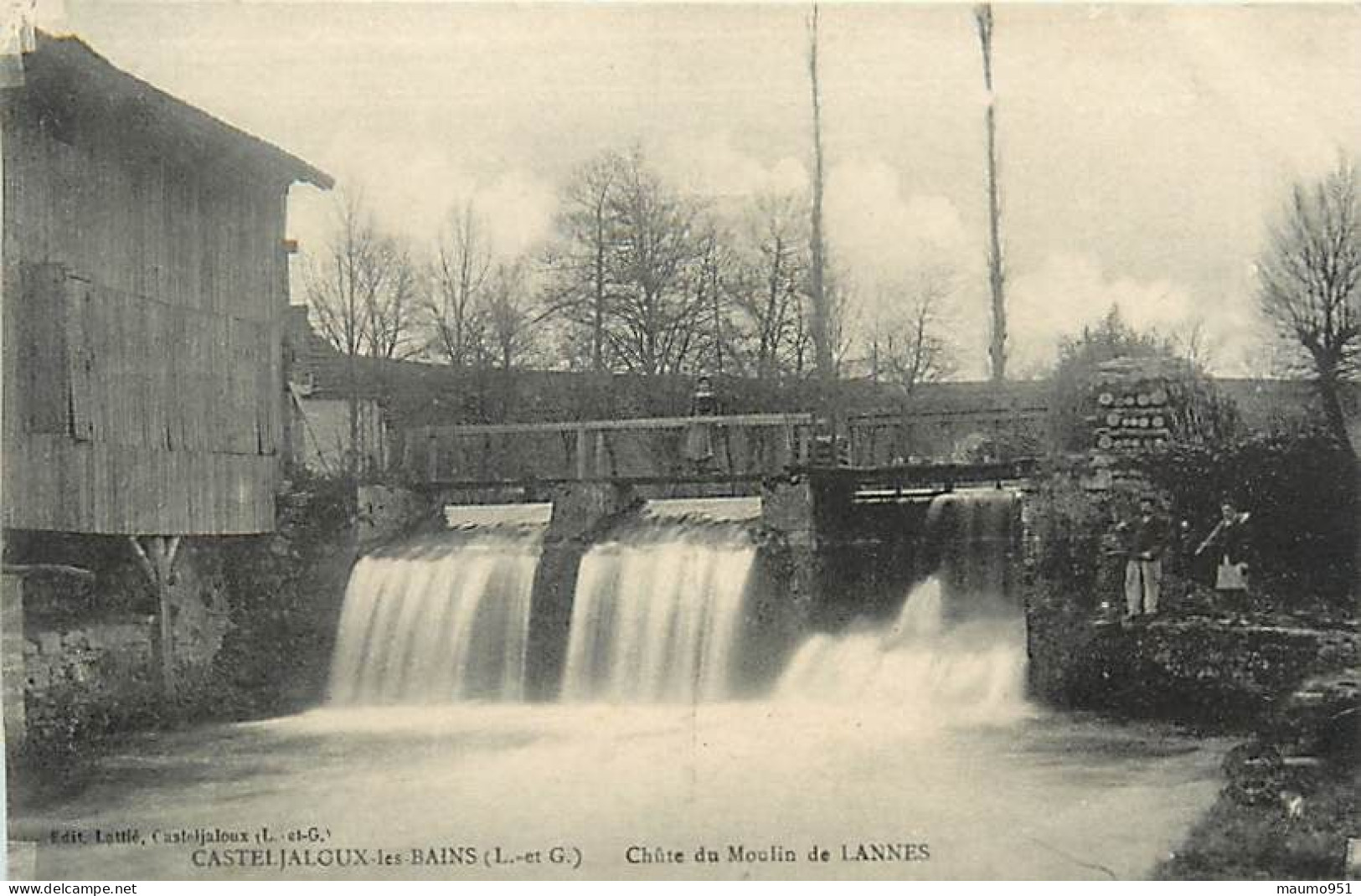 47 CASTELJALOUX - Chute Du Moulin De LANNES - Casteljaloux