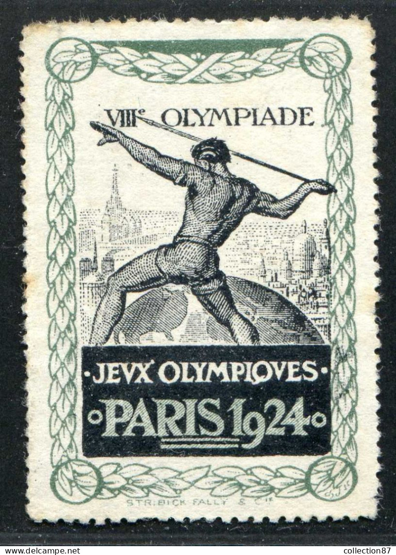 REF 090 > VIGNETTE JEUX OLYMPIQUES PARIS 1924 - Estate 1924: Paris