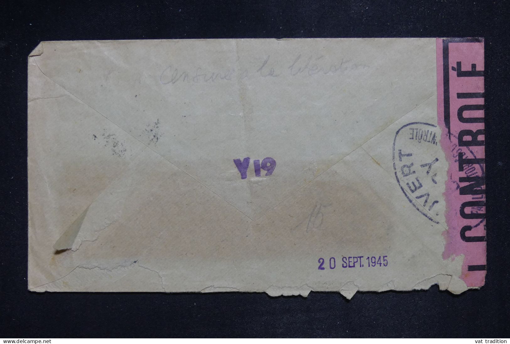 PORTUGAL - Lettre Pour La France Avec Censure à L'arrivée - 1945 - A 2826 - Marcofilie