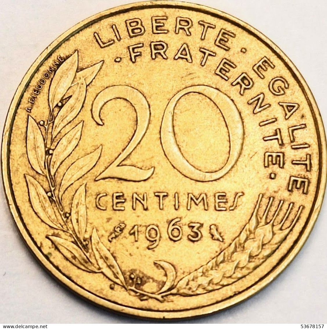 France - 20 Centimes 1963, KM# 930 (#4249) - 20 Centimes