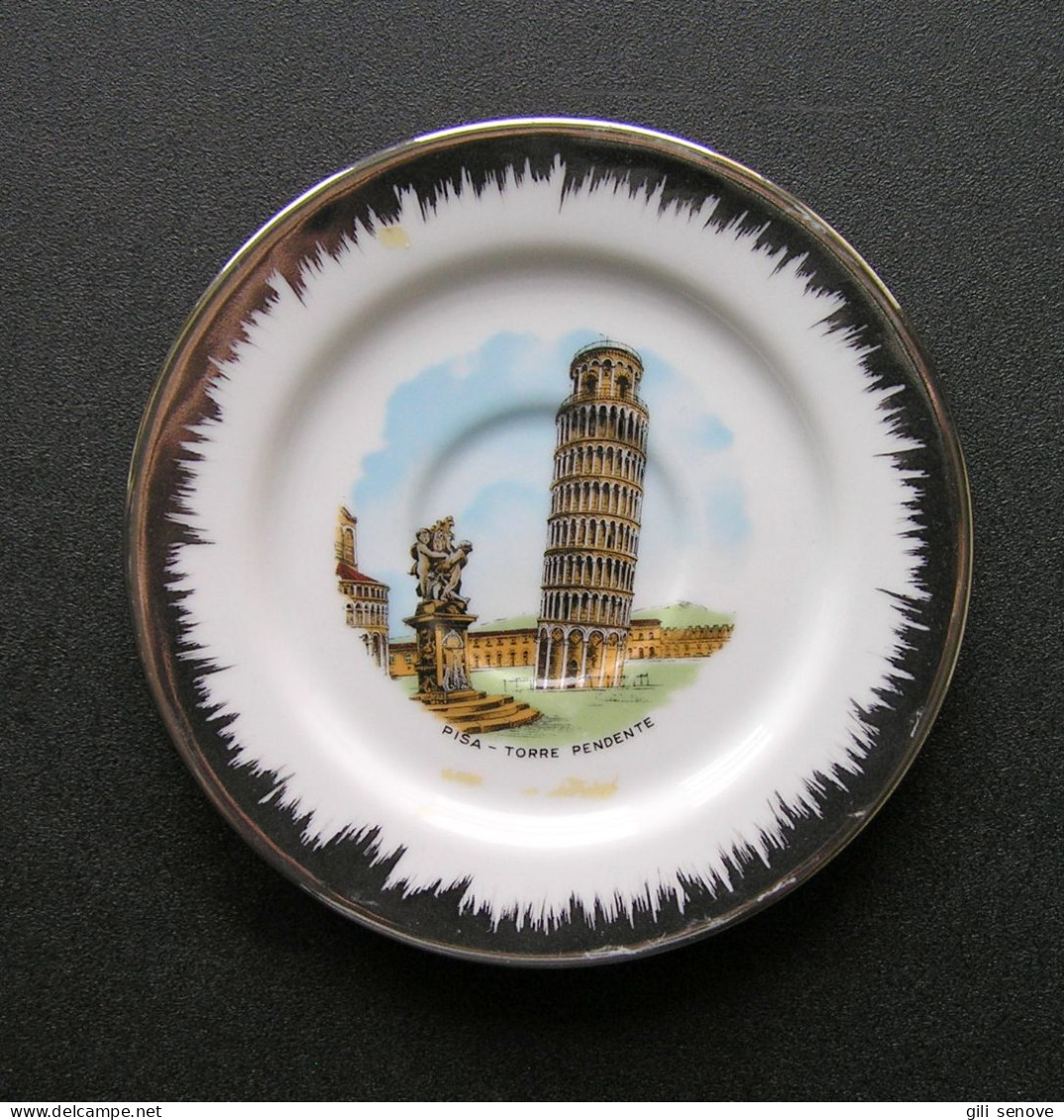 Pisa Torre Pendente Porcelain Souvenir Plate - Altri & Non Classificati