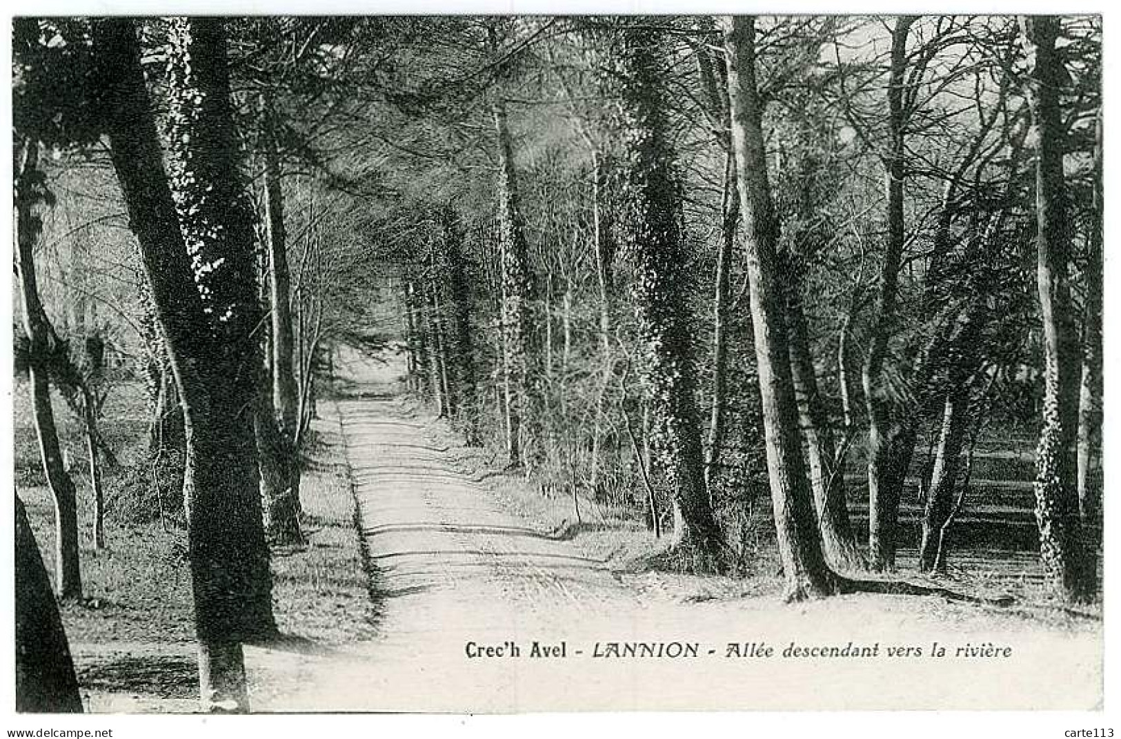 22 - B7145CPA - LANNION - CREC'H AVEL - Allée Descendant Vers La Rivière - Parfait état - COTES-D'ARMOR - Lannion