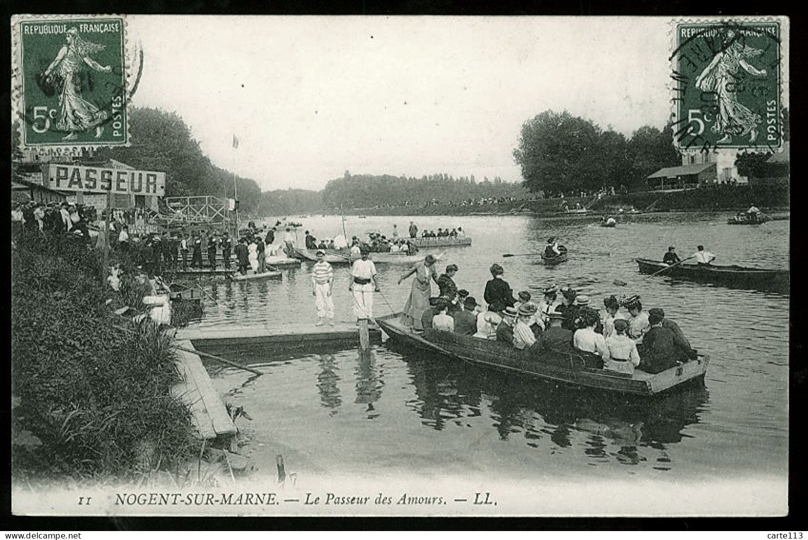 94 - T2517CPA - NOGENT SUR MARNE - Le Passeur Des Amours - Très Bon état - VAL-DE-MARNE - Nogent Sur Marne