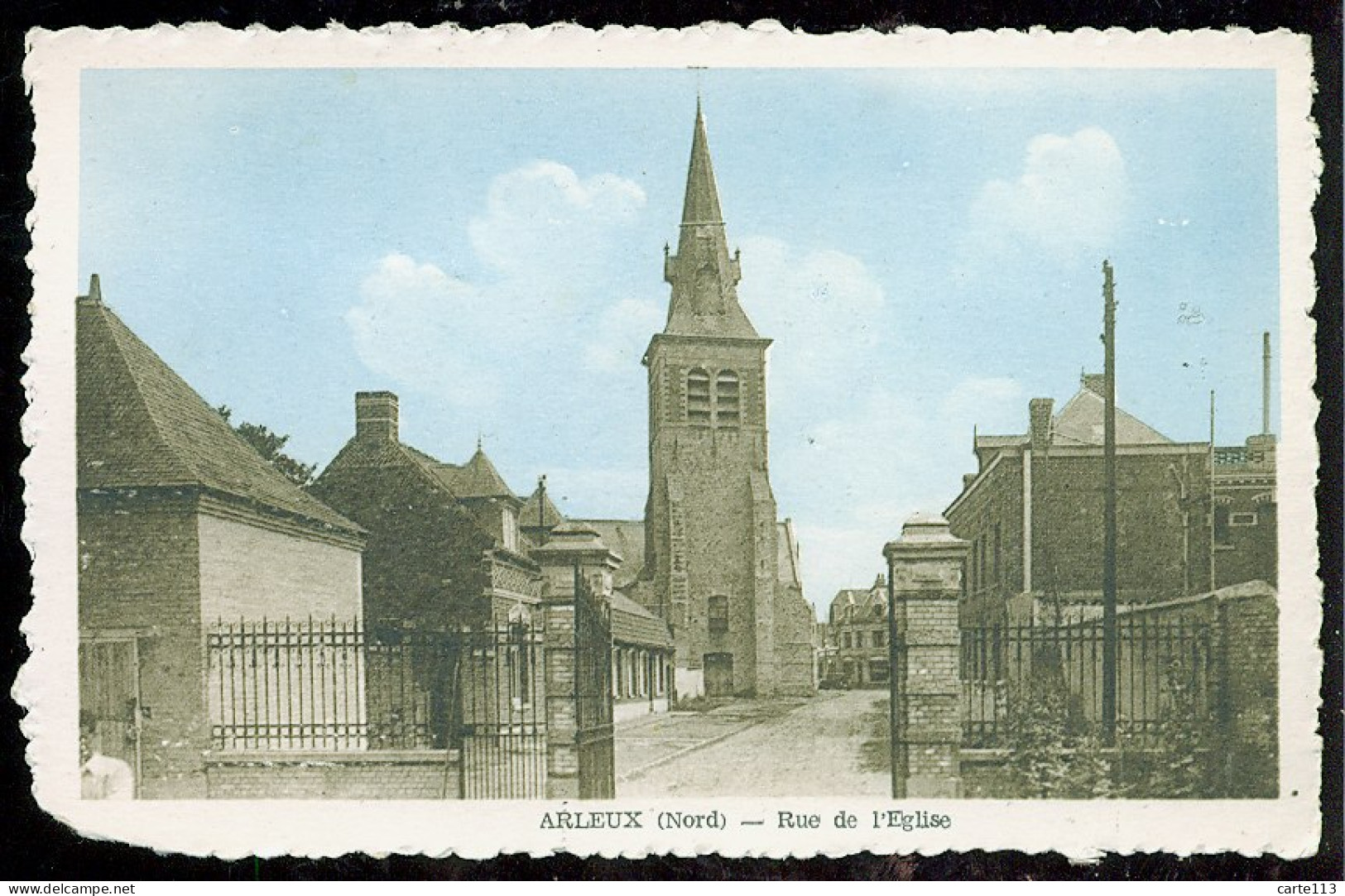 59 - B2146CPSM - ARLEUX - Rue De L'église - Bon état - NORD - Arleux