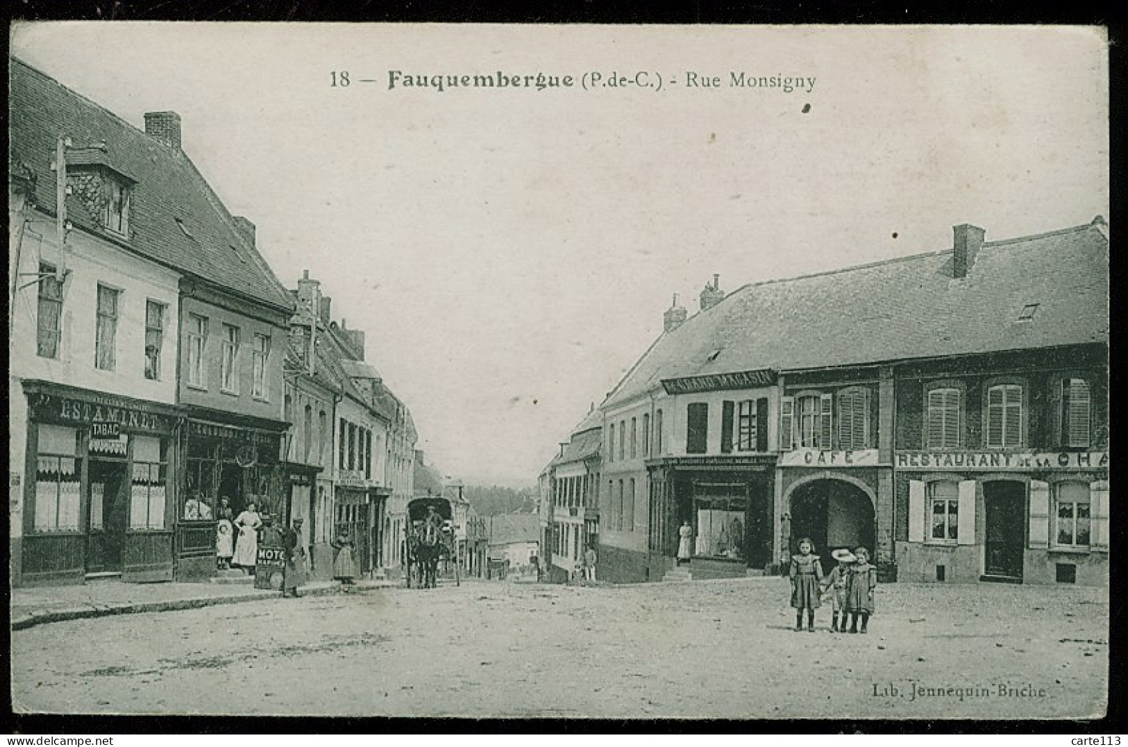 62 - B1789CPA - FAUQUEMBERGUE - 18 - Rue Monsigny - Parfait état - PAS-DE-CALAIS - Fauquembergues
