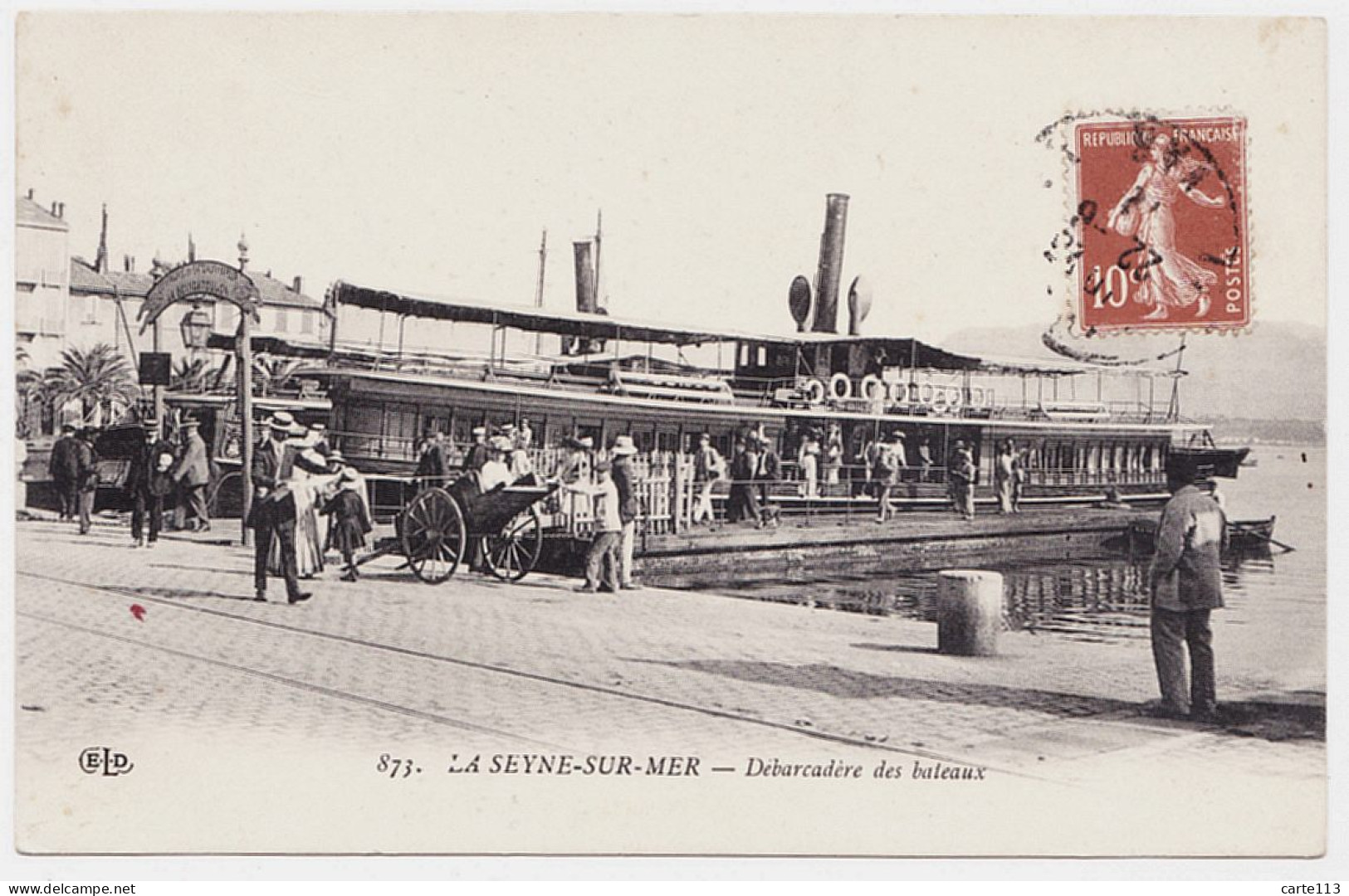 83 - B1022CPA - LA SEYNE SUR MER - 873 - Débarcadère Des Bateaux - Très Bon état - VAR - La Seyne-sur-Mer