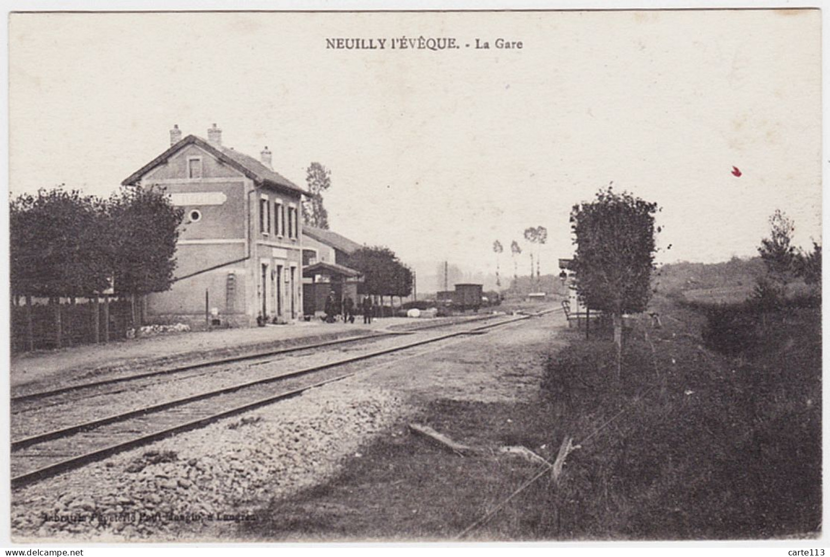 52 - T1036CPA - NEUILLY L'EVEQUE - La Gare - Très Bon état - HAUTE MARNE - Neuilly L'Eveque