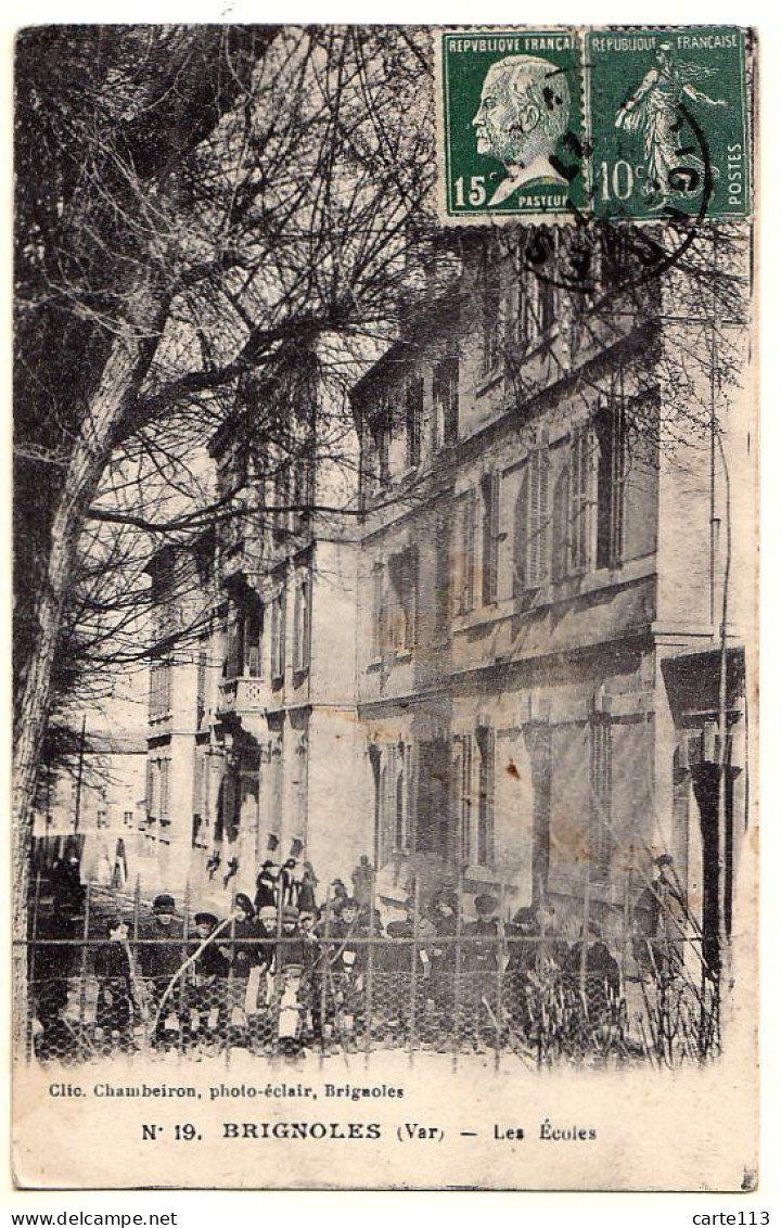 83 - B933CPA - BRIGNOLES - Les écoles - Assez Bon état - VAR - Brignoles