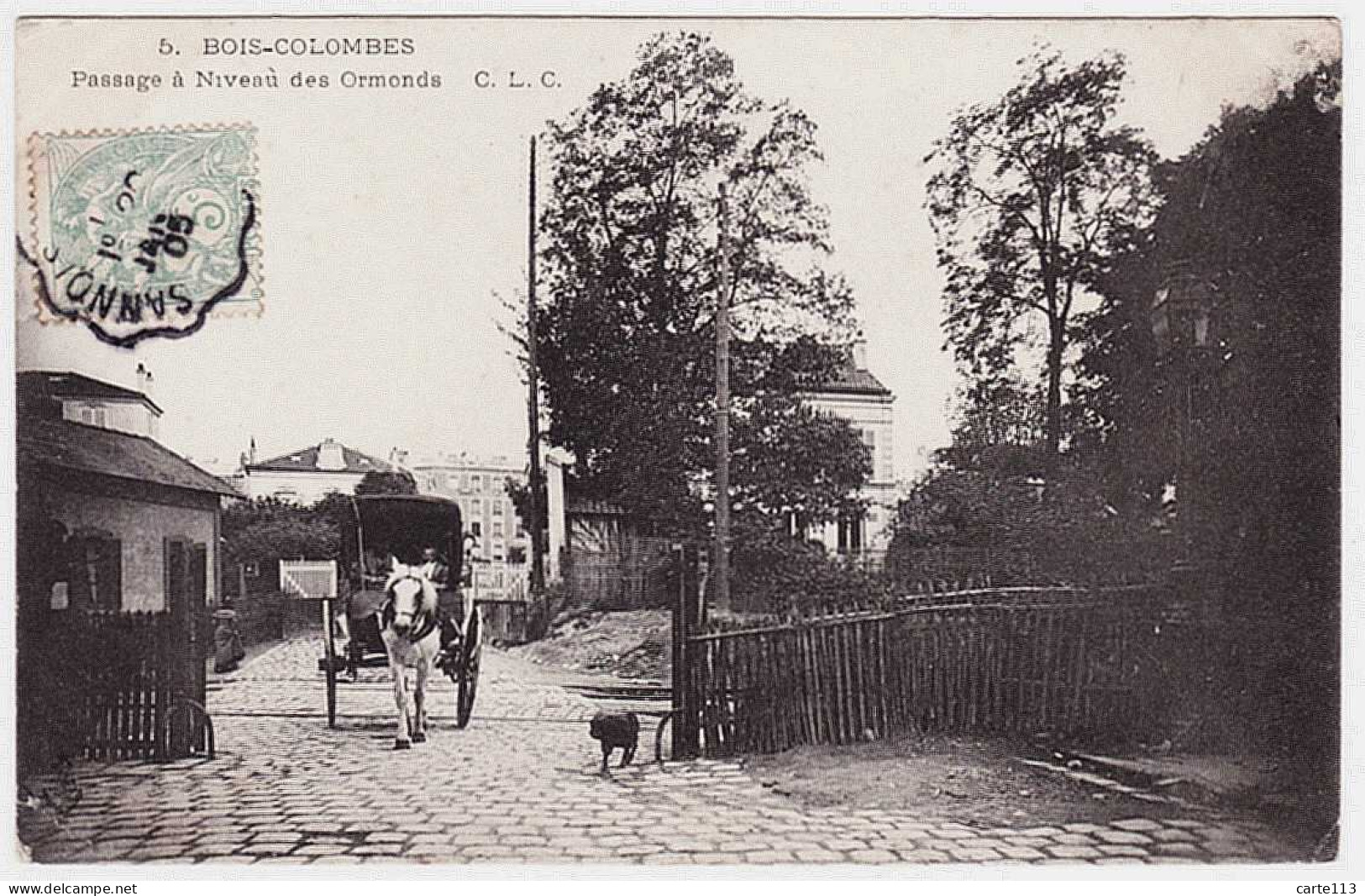 92 - B800CPA - BOIS COLOMBES - 5 - Passage à Niveau Des Ormonds - Bon état - HAUTS-DE-SEINE - Colombes