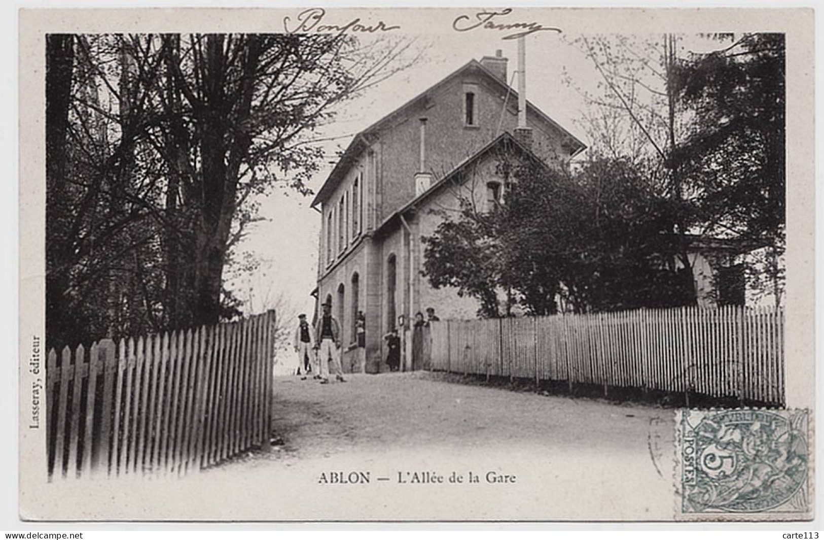 94 - B626CPA - ABLON - Allée De La Gare - Parfait état - VAL-DE-MARNE - Ablon Sur Seine