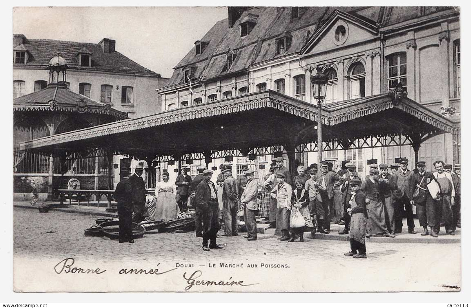 59 - T1140CPA - DOUAI - Le Marché Aux Poissons - Très Bon état - NORD - Douai